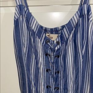 striped hollister romper